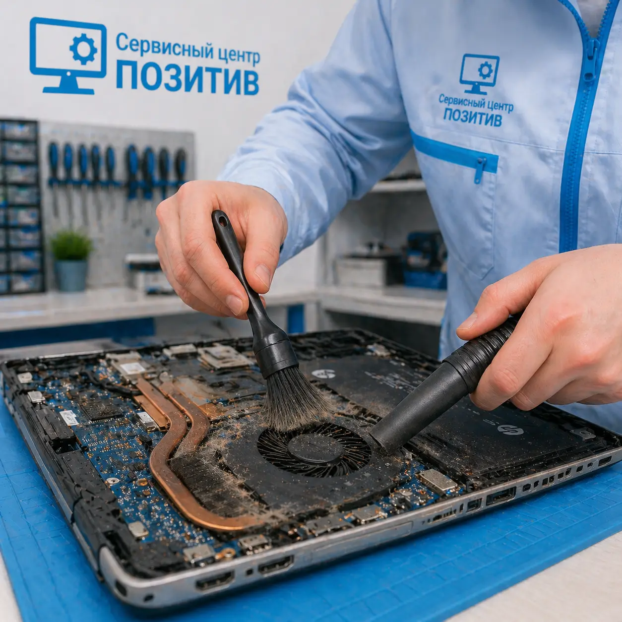 чистка ноутбука HP в Заинске