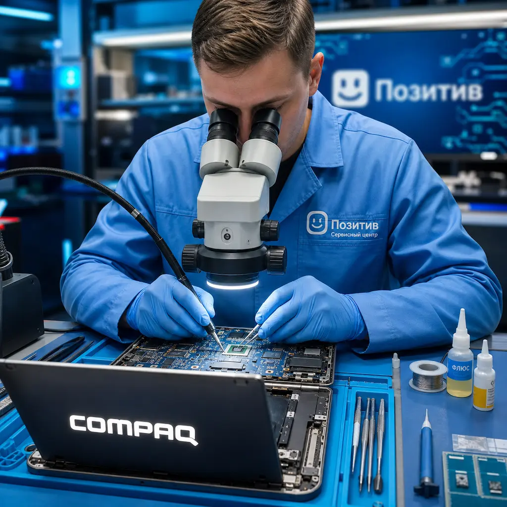 Замена видеокарты ноутбука Compaq в Заинске