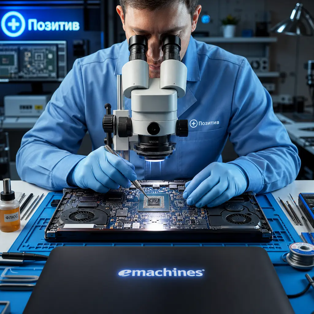 Замена видеокарты ноутбука Emachines в Заинске