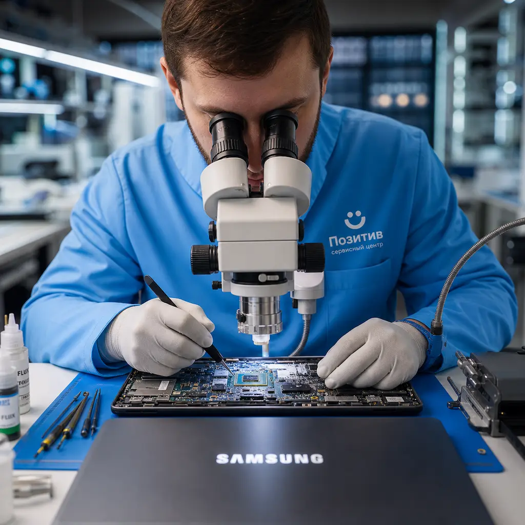 Замена видеокарты ноутбука Samsung в Заинске