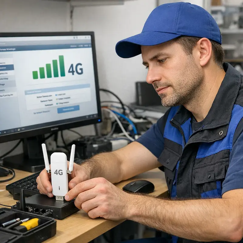 Настройка LTE модема в Заинске