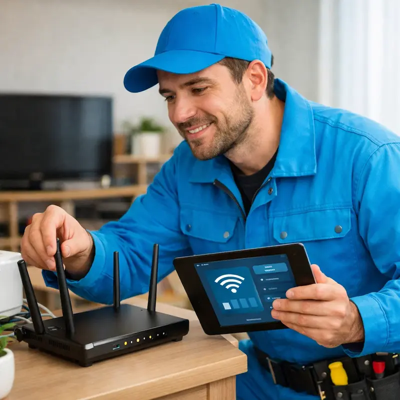 Настройка Wi-Fi для квартиры, дома и офиса в Заинске