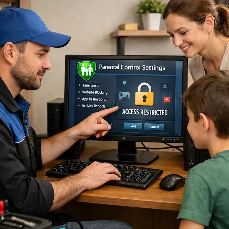 Родительский контроль на компьютере и ноутбуке в Заинске