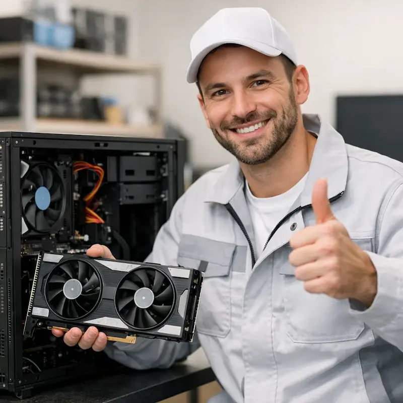 установка видеокарты на ПК в Заинске