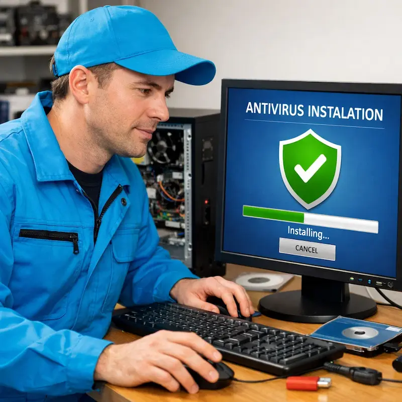 Установка антивируса на ноутбук в Заинске