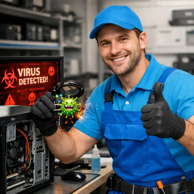 Удаление вирусов с компьютера в Заинске