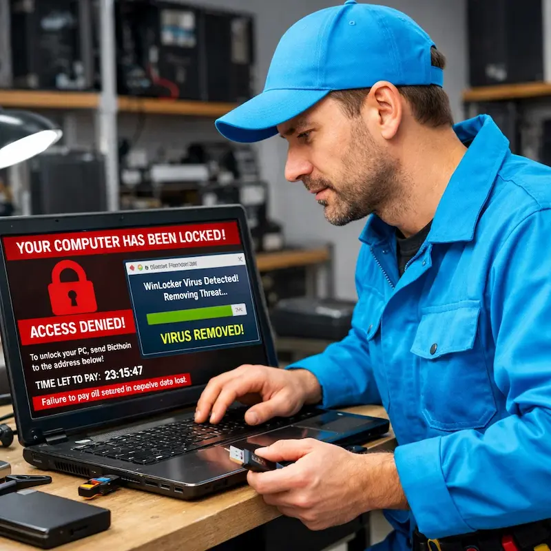 Поможем разблокировать компьютер и ноутбук в Заинске